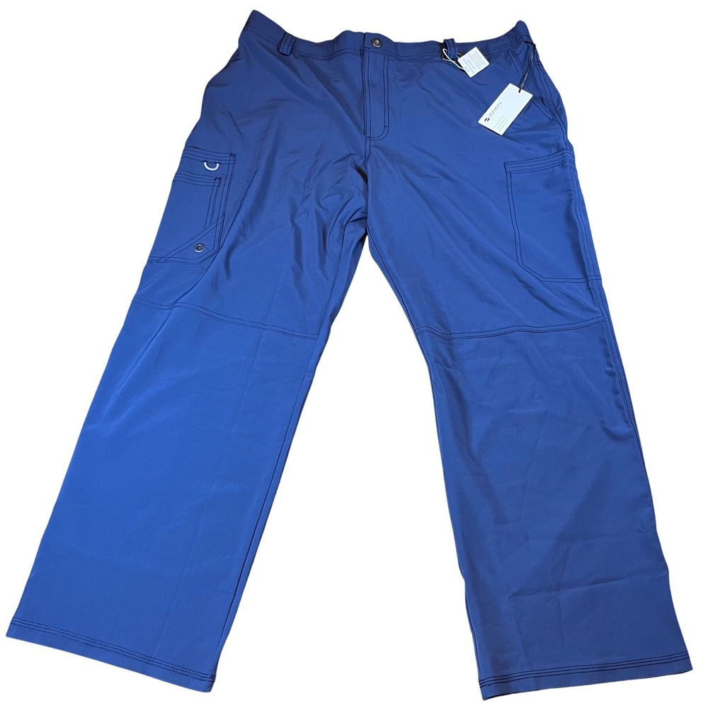 Infinity by Cherokee Mens Cargo Scrub Pants Blue XL Short CK200AS PROTX2 NWT